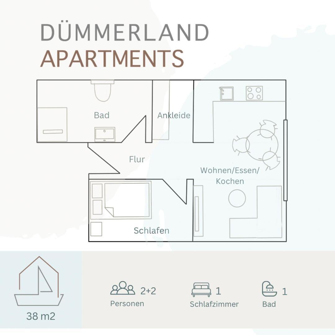 Duemmerland Apartments Lemförde Buitenkant foto